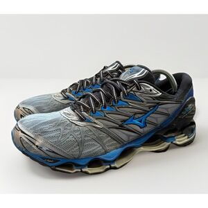Mizuno Wave Prophecy 7 Running Shoes Sneakers Mens Size 9.5 Gray Blue Black